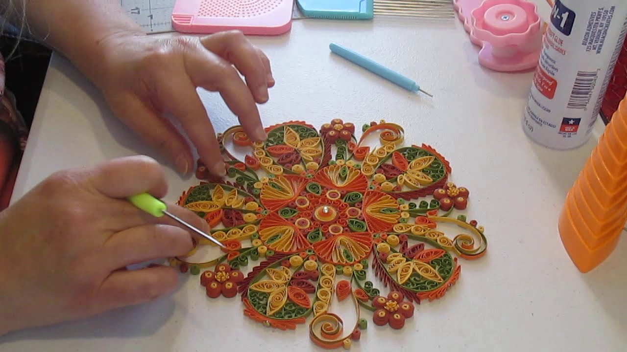 Quilling (paperolle): De simple fleur a mandala #1 