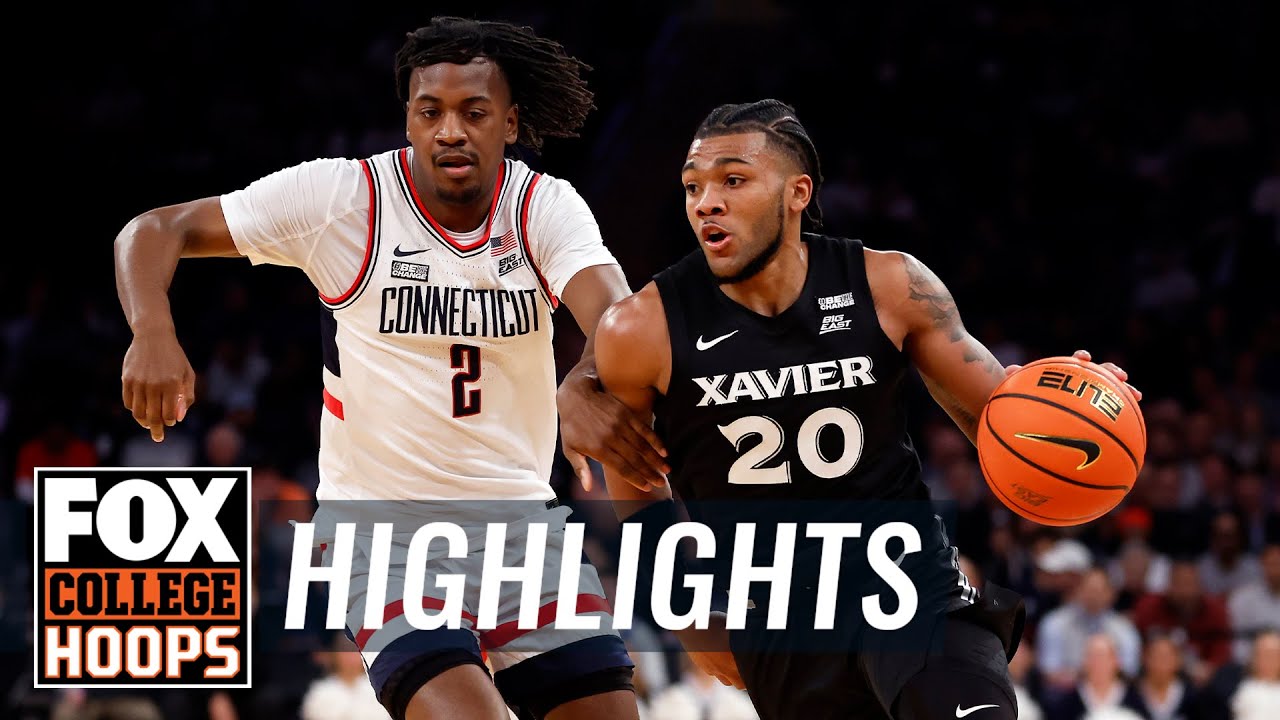 Xavier Musketeers vs. UConn Huskies 2024 Big East Tournament Highlights | CBB on FOX