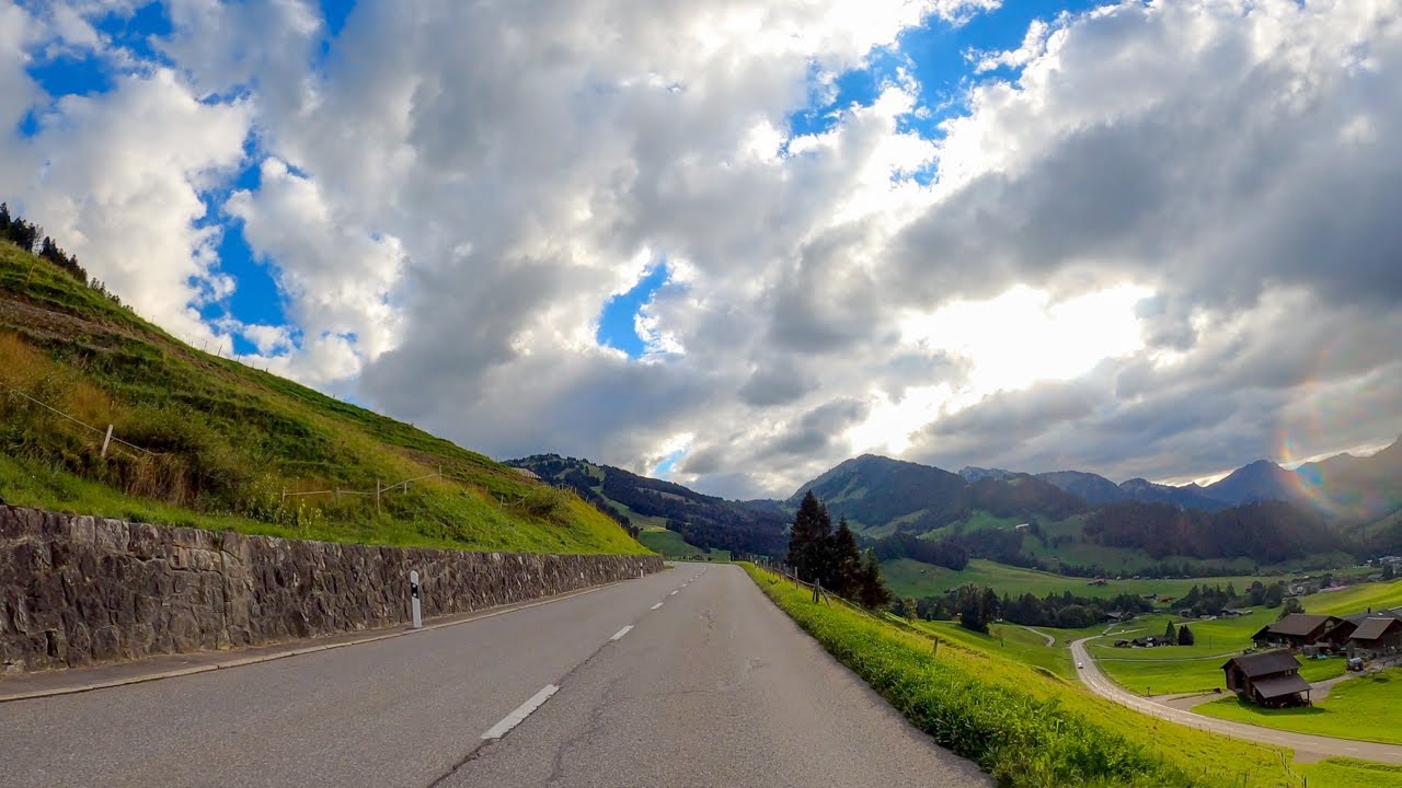 Driving the Col des Mosses, Switzerland