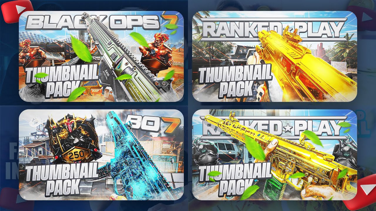 BLACK OPS 7 RANKED PLAY THUMBNAIL TEMPLATE! PSD!!