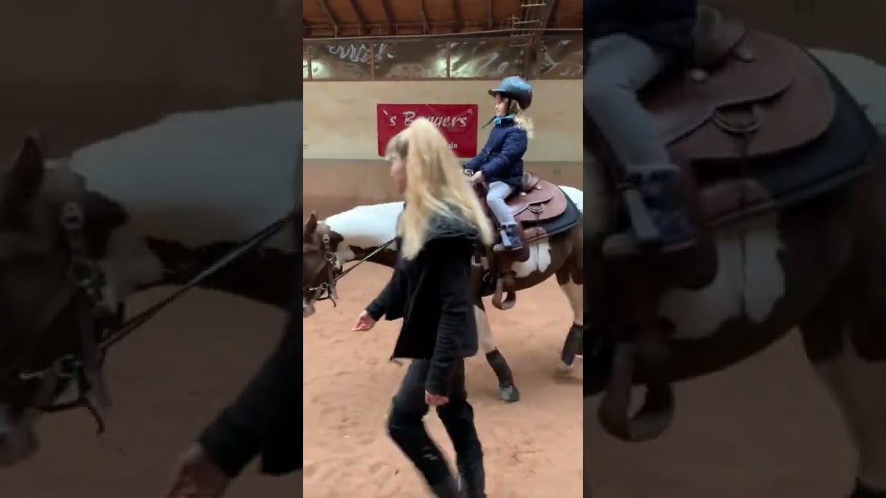 First horseback riding lessons for 4 year old kids