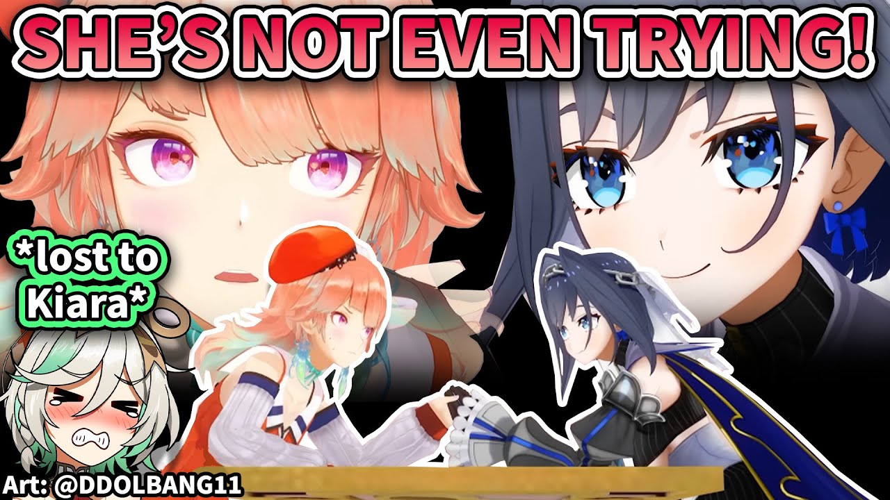 Kiara Gets Humbled by Kronii in Arm Wrestling After She Roasted The Heck Out of Cecilia【Hololive EN】