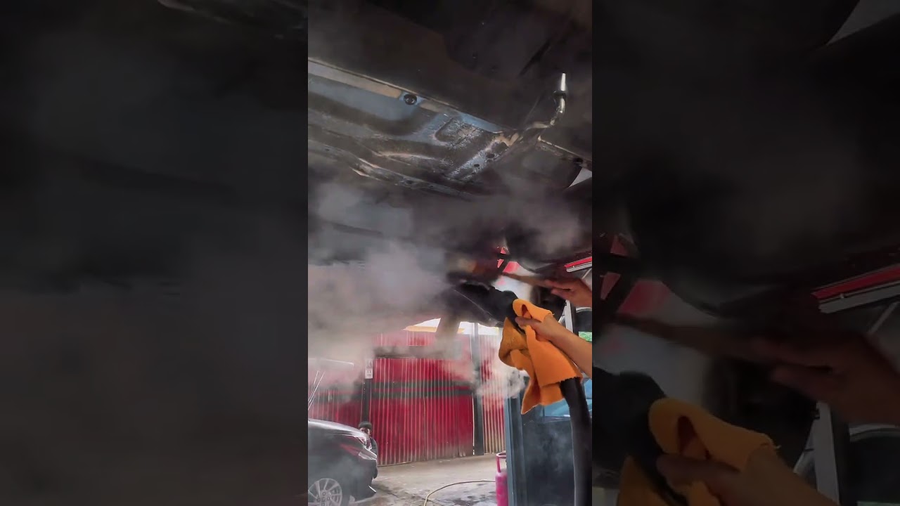 STEAM UAP KOLONG MOBIL DI LUBUKLINGGAU