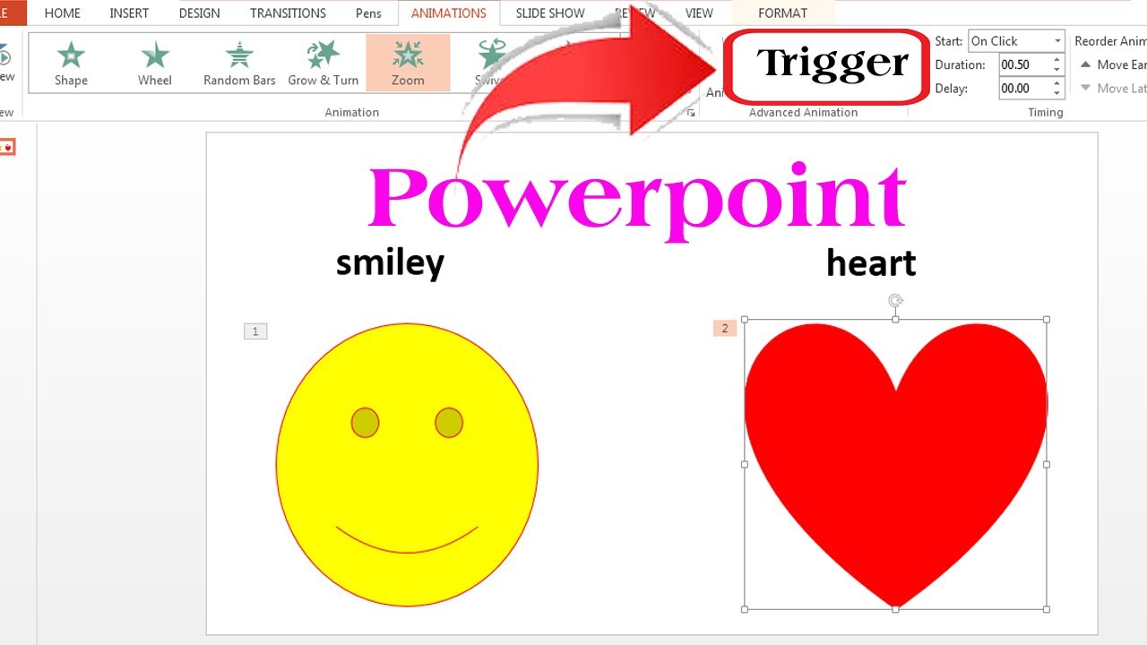 powerpoint | trigger powerpoint | powerpoint animation | powerpoint trigger animation | trigger