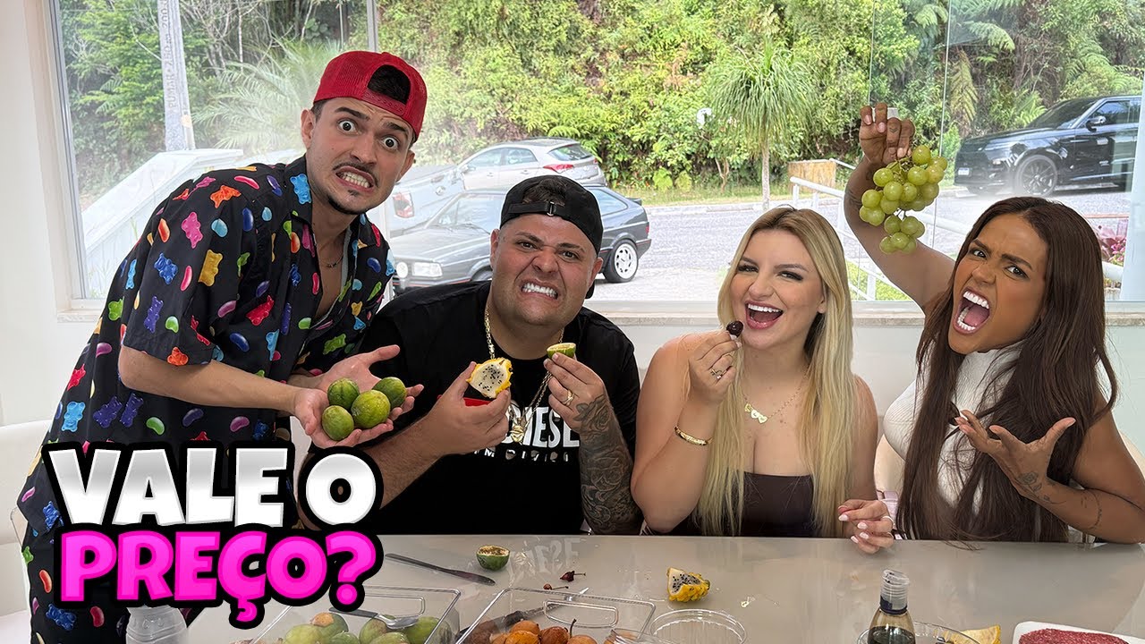PROVANDO AS FRUTAS MAIS CARAS DE SP COM A CAMILA LOURES E MAUMAUZK 