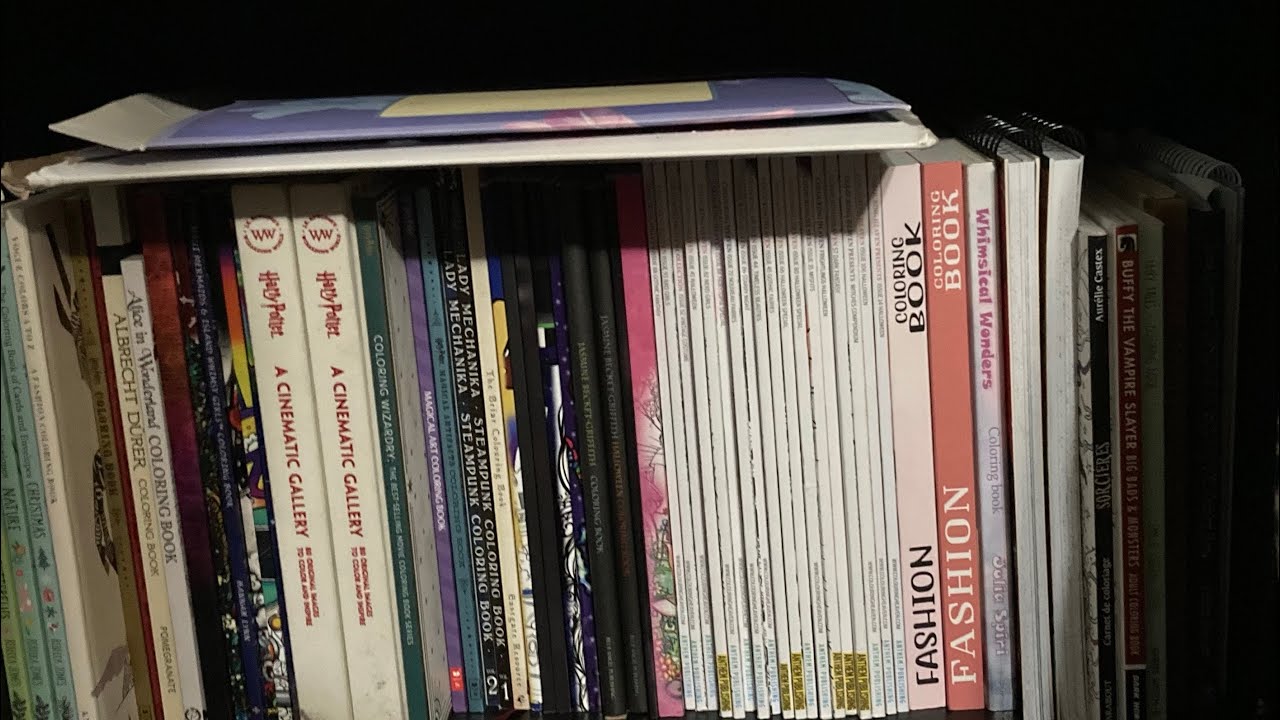 My ENTIRE Coloring Book Collection Video 6!