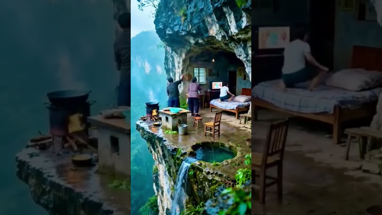 How Elderly Couple Survives in Mountain edge Cave 