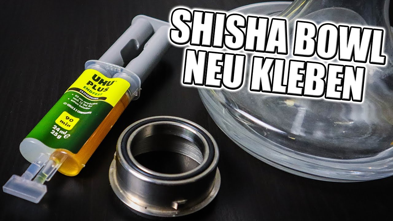 SHISHA GLAS NEU KLEBEN | Gewinde an Bowl kleben