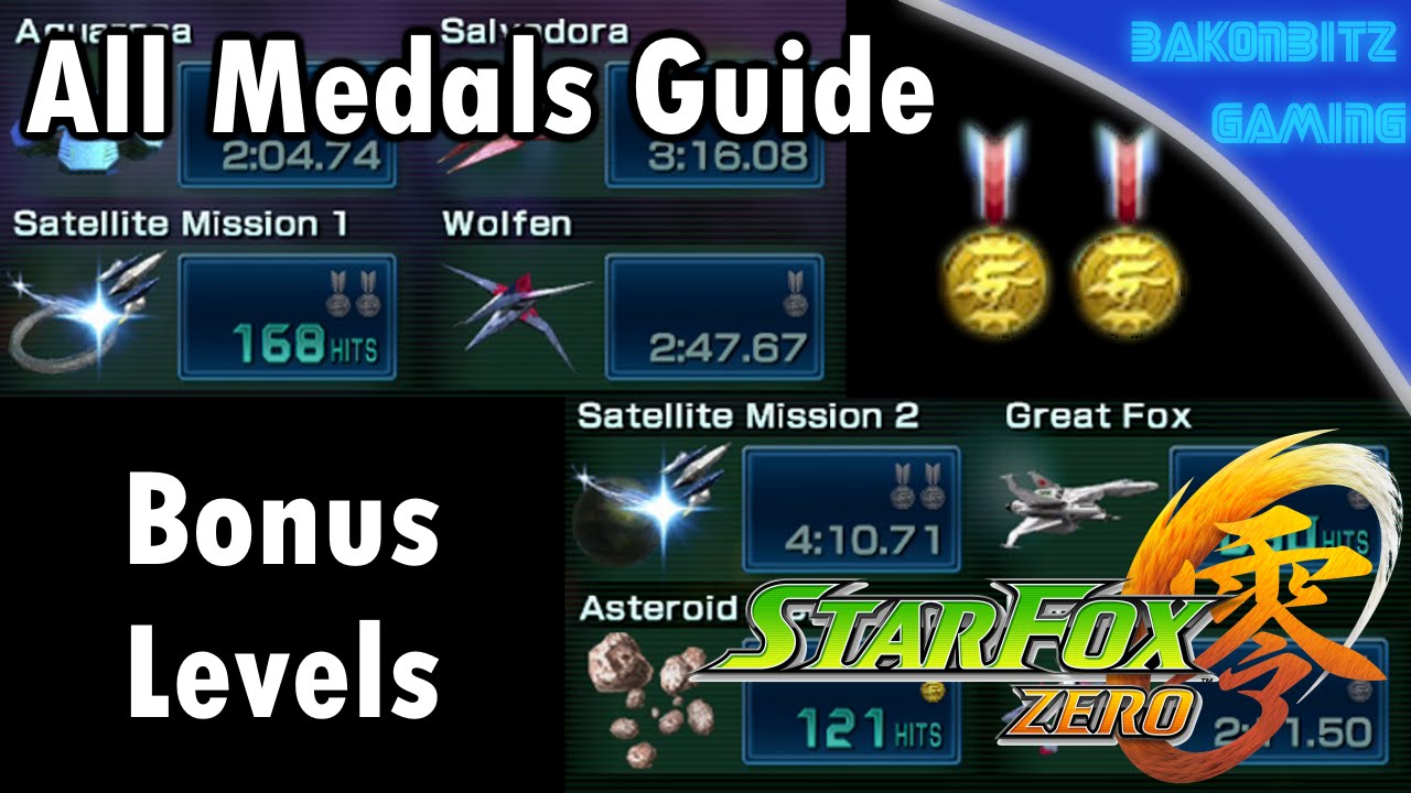 [Walkthru] Star Fox Zero | All Medals Guide: Bonus Levels