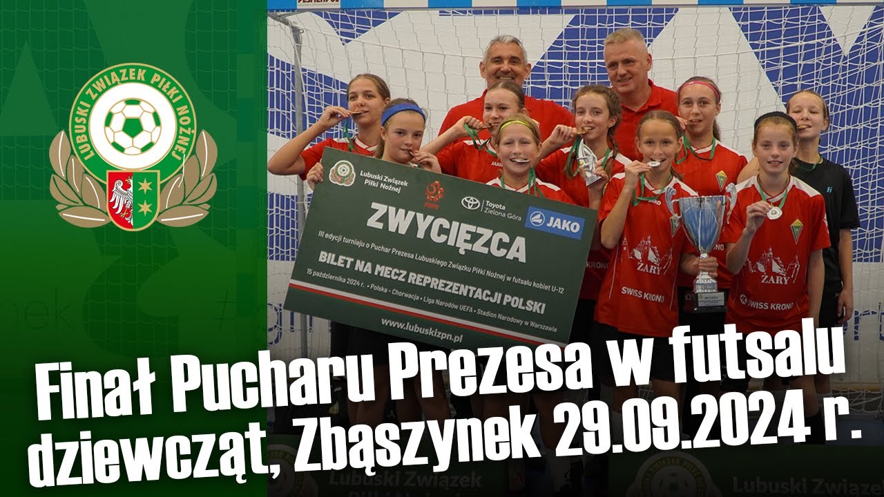 Finał Pucharu Prezesa LZPN w futsalu dziewcząt U-12, Zbąszynek 29.09.2024 r.