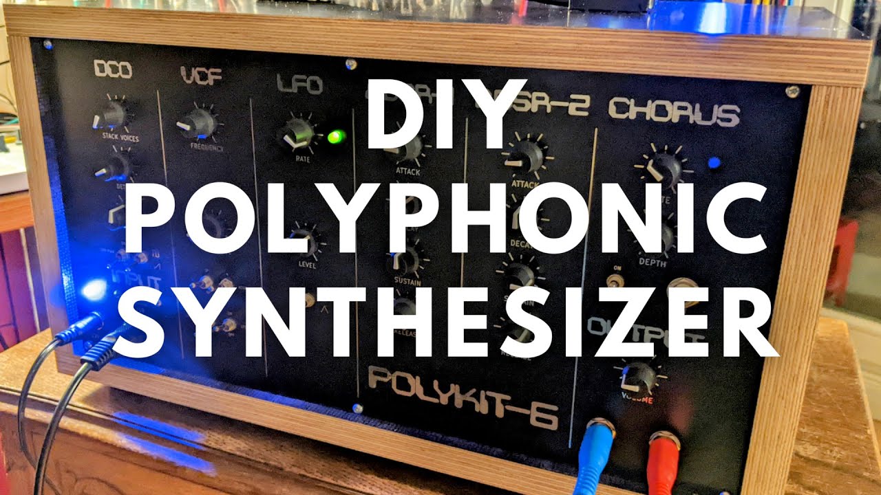 DIY digital controlled analog POLYPHONIC SYNTHESIZER