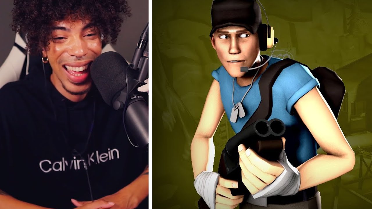 Реакция фаната Overwatch на появление эпического разведчика! [Team Fortress 2 SFM]