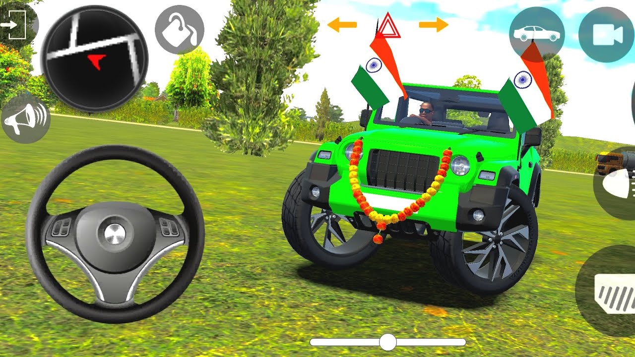 Modified Mahindra Thar 😱 Indian Game's (Gadi wala Games)#2025 Simulator Indian Game's #gameplay 