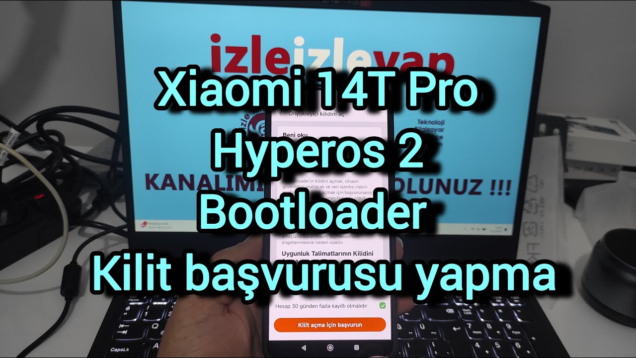 Xiaomi 14T Pro Hyperos 2 Bootloader Kilit açma başvuru ve gün alma