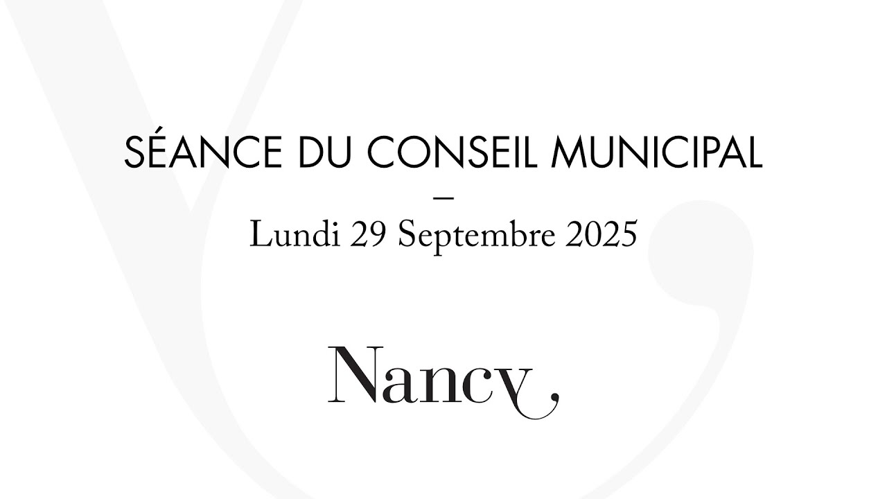Conseil municipal du 29 septembre 2025.