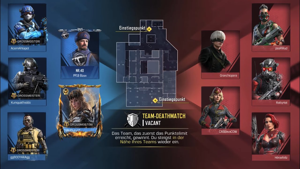 ✨💯✨Call of Duty mobile💢„VACANT“ Team Deathmatch, ✨🥈2nd.✨💥GRANDMASTER I💥🌟 Season 6/ USS 9 👊5