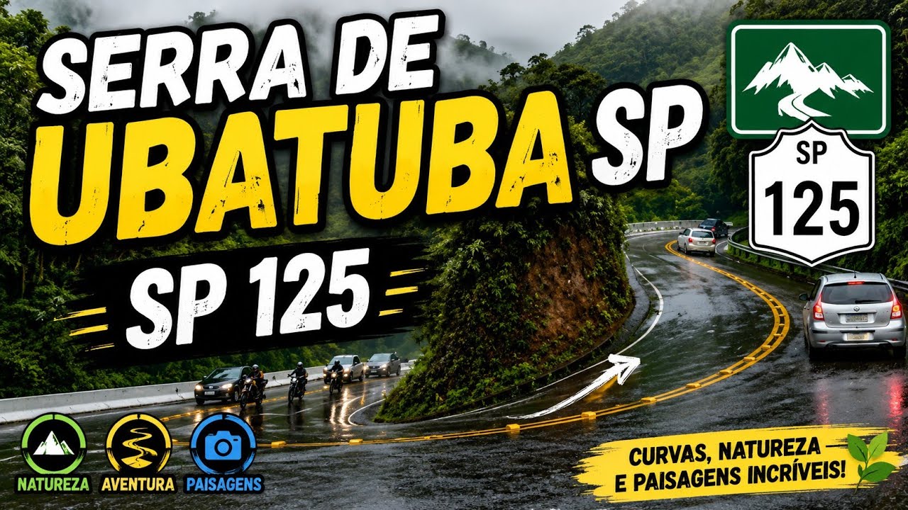 Viagem para Ubatuba SP, descendo a Serra Oswaldo Cruz com muita chuva EP 04.