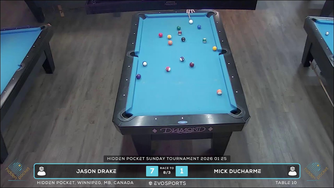 JASON DRAKE vs MICK DUCHARME - HIDDEN POCKET - TABLE 10 | EvoSports