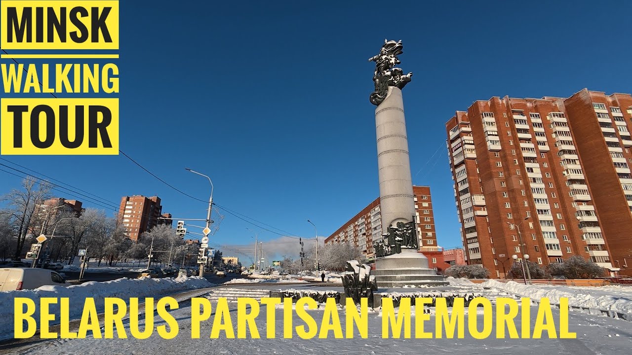 Minsk Walking Tour - Belarus Partizan Memorial, Partisanskaya Metro | 4K 📷