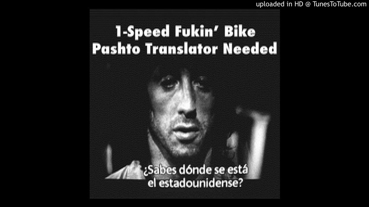 1-Speed Fukin’ Bike - We Trade You Sting For A Toyota Pick-Up Filled With Weed