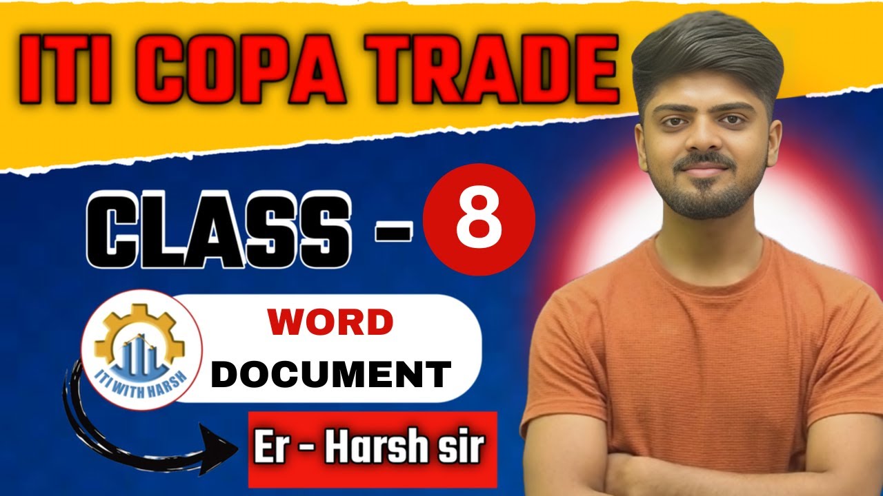 08 MCQ ITI TRADE  COPA / ITI COPA TRADE EXAM PAPER 2025 / COPA CLASSES BY Harsh SIR / iti copa CLASS