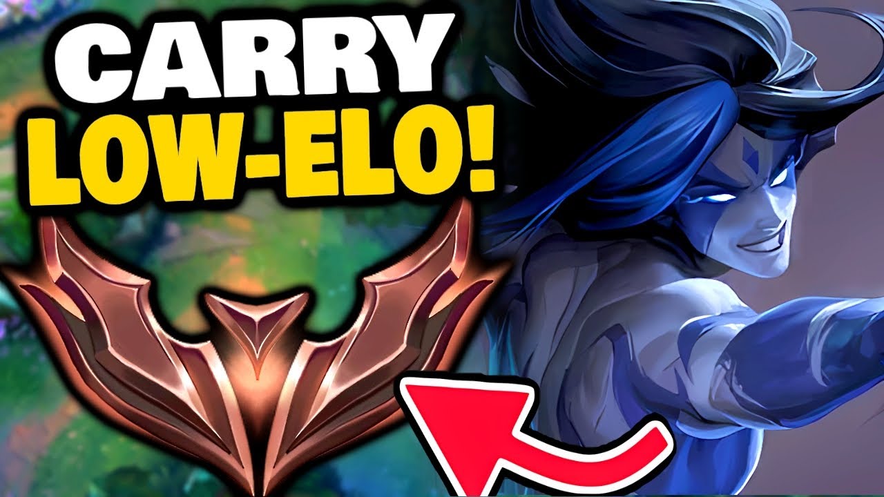 STEP by STEP how to CARRY on BLUE KAYN in LOW ELO!!!