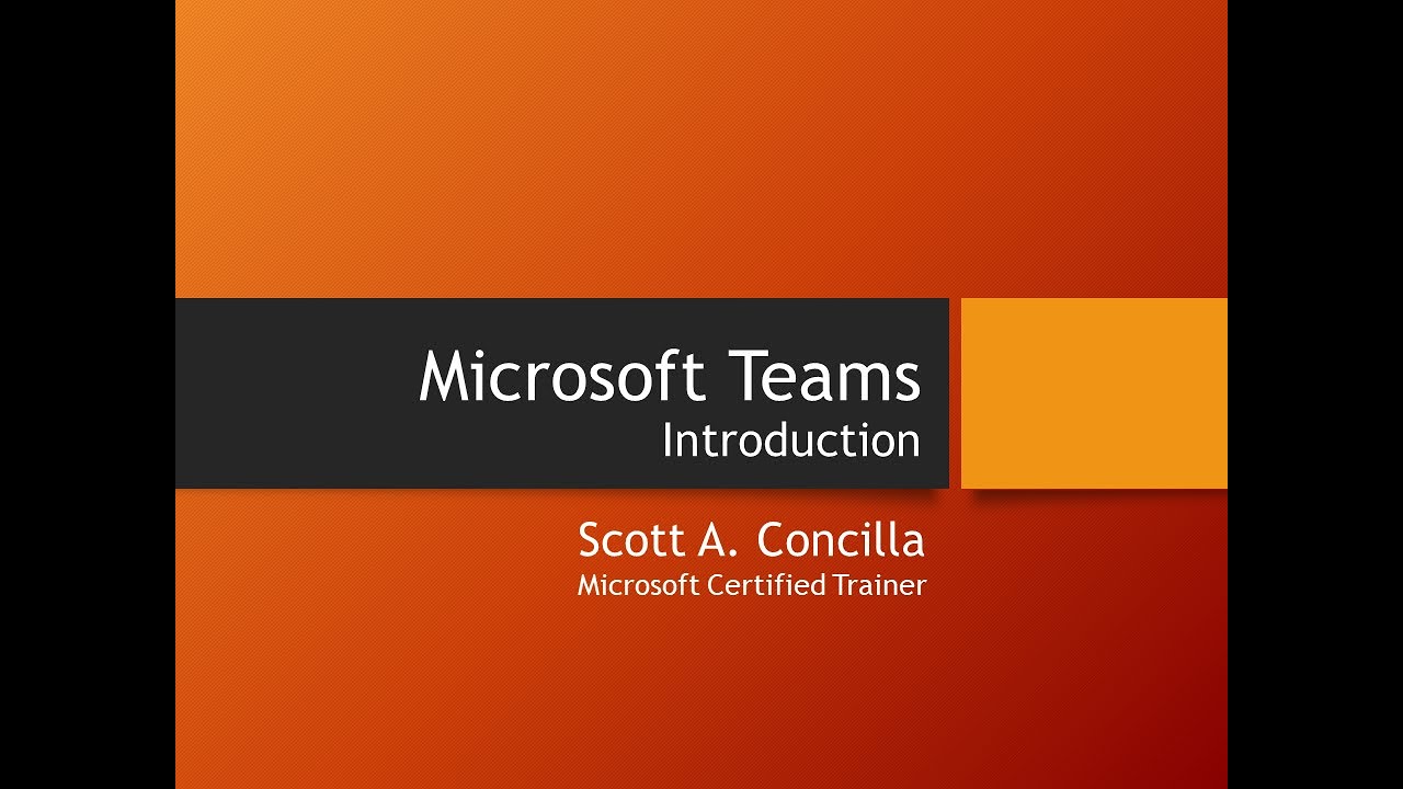 2020-03-18 - Microsoft Teams - Introduction