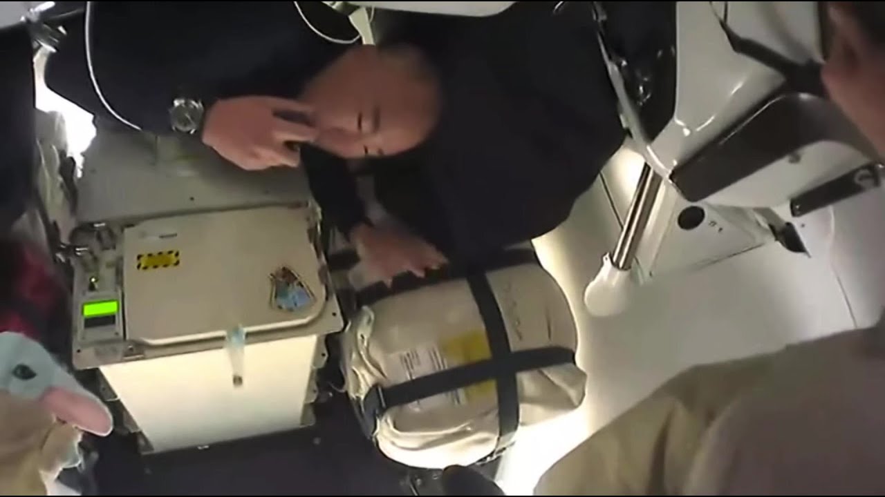 Astronauts on-orbit tour of SpaceX Crew Dragon Resilience (w/ Baby Yoda!)