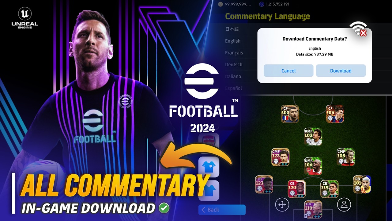 eFootball 2024 Mobile: полное обновление | Внутриигровые комментарии и открытое событие |