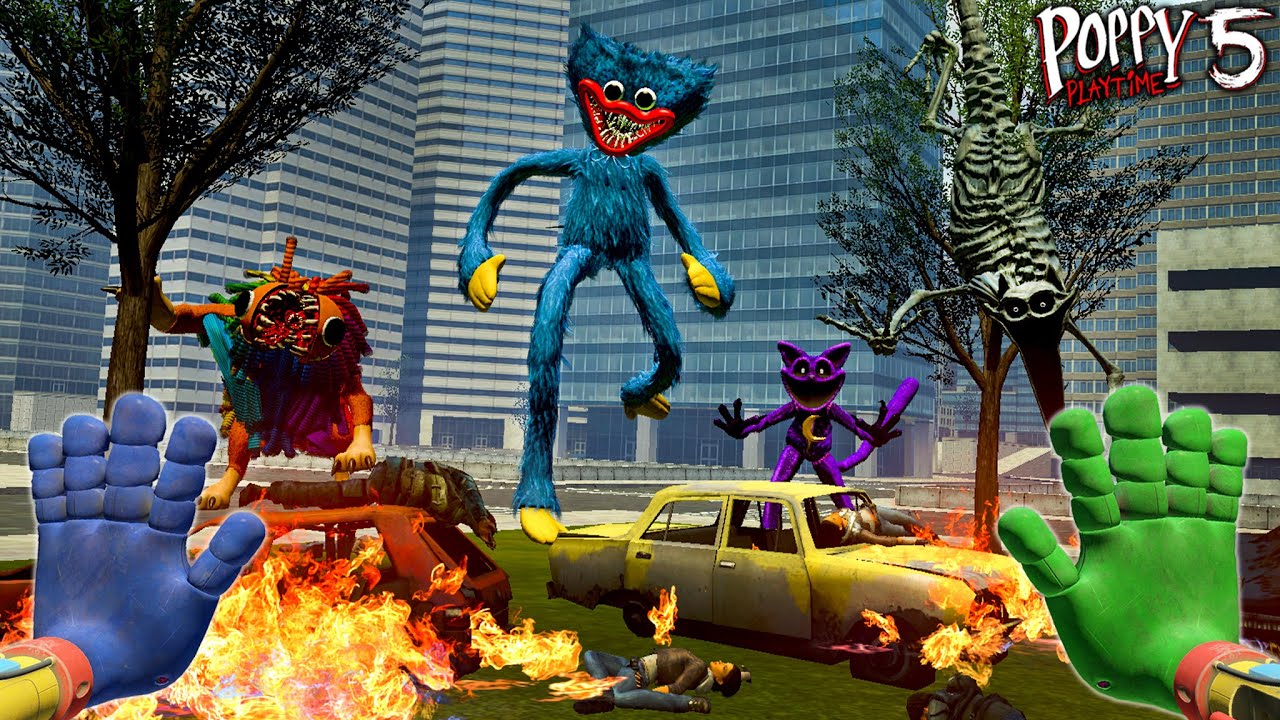 Surviving All Poppy Playtime Monsters in the Golden City in Garry's Mod! | EP 2