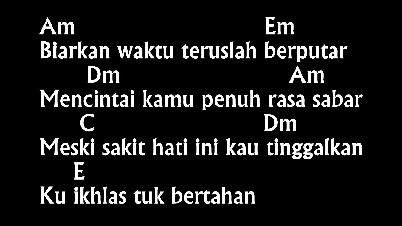 Chord & Lirik Jangan Pernah Berubah ST12 | Kunci Gitar Dasar mudah Pemula Cover