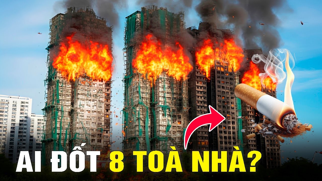 Toàn Cảnh Vụ Hoả Hoạn 8 Toà Chung Cư Hồng Kông
