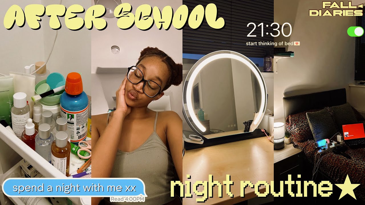 fall diaries 002| after school night routine | deadlines, resetting & self-care!