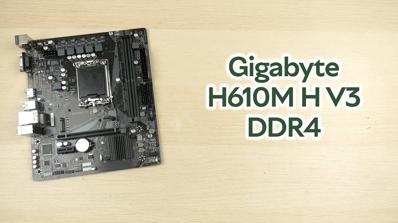 Розпаковка Gigabyte H610M H V3 DDR4