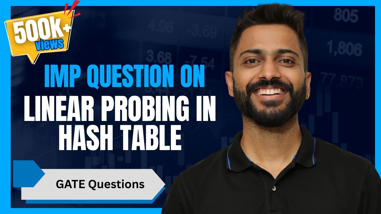 L-6.5: Imp Question on Hashing | Linear Probing for Collision in Hash Table | GATE Questions