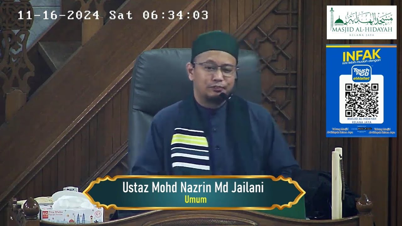 [LIVE] Kuliah Maghrib : Ustaz Mohd Nazrin Md Jailani