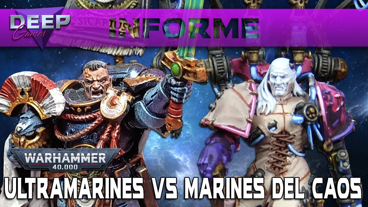 ULTRAMARINES vs MARINES DEL CAOS | Informe de Batalla Warhammer 40.000