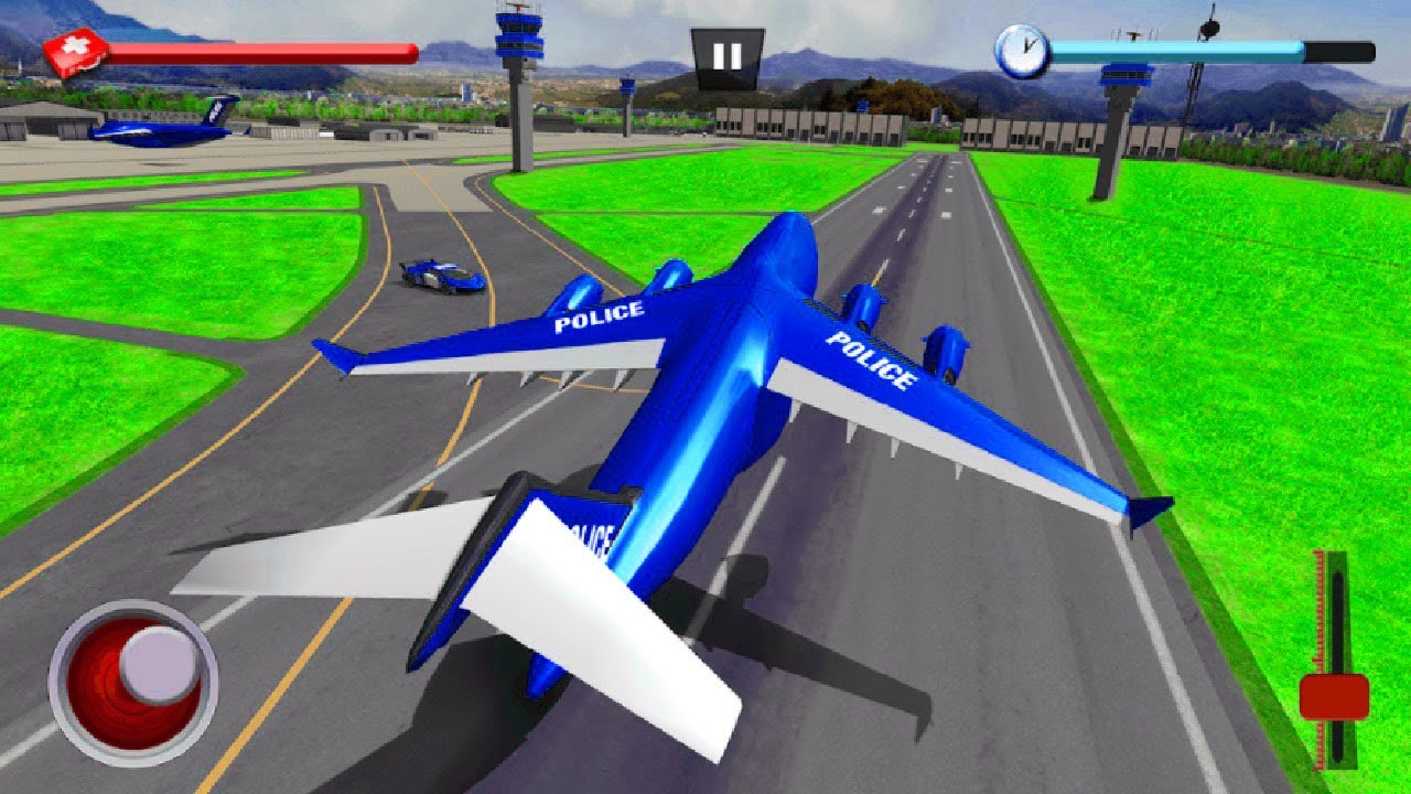 Flight Transport - US Police Robot Car Game &ndash; Police Plane Transport - Android Gameplay