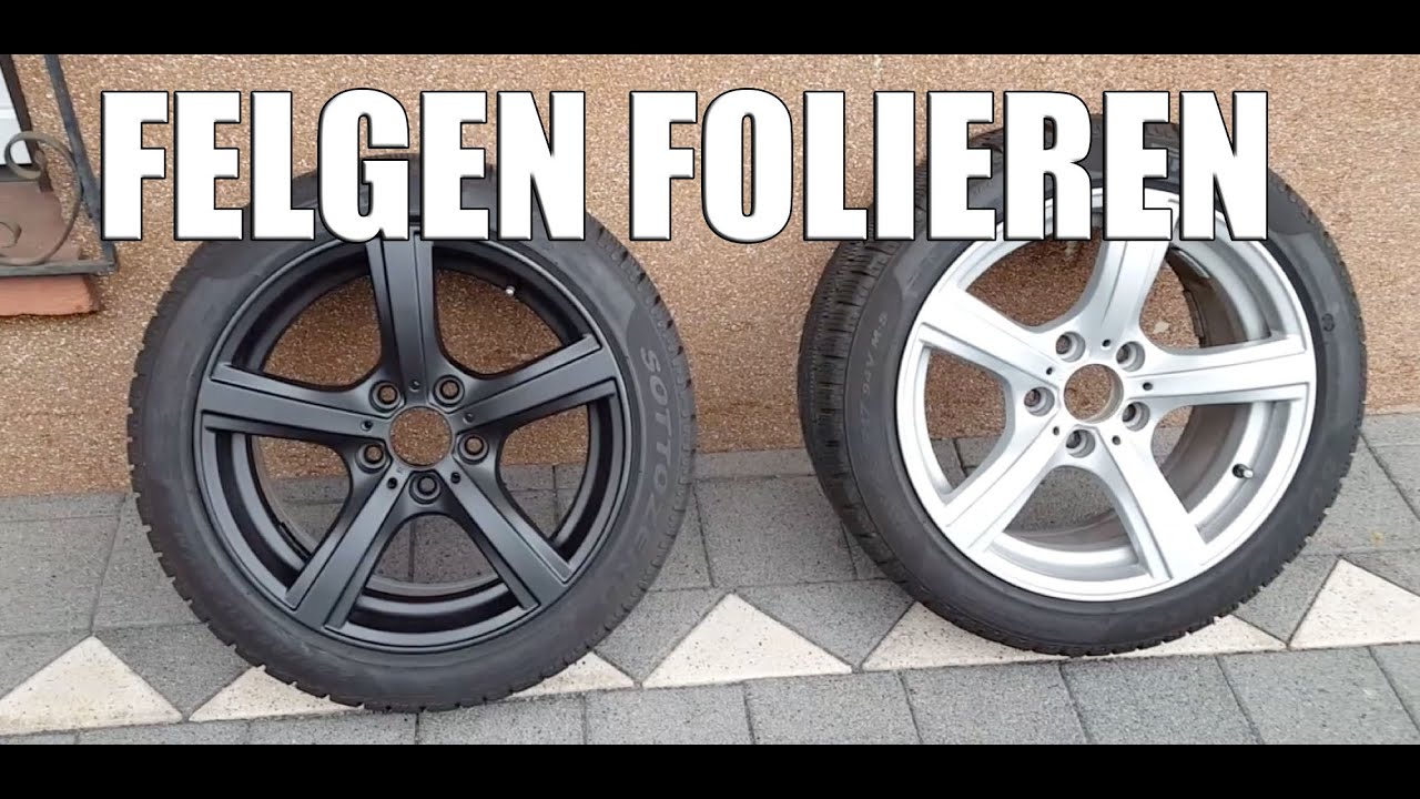 FELGEN FOLIEREN mit Sprühfolie - Flüssiggummi von Raid HP - Felgen schwarz matt machen Tutorial