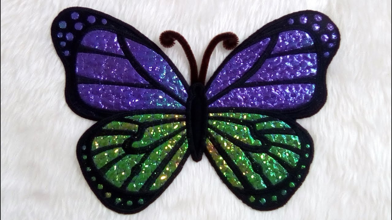 Large Butterfly Appliquer Using Mylar - By Kreative Kiwi
