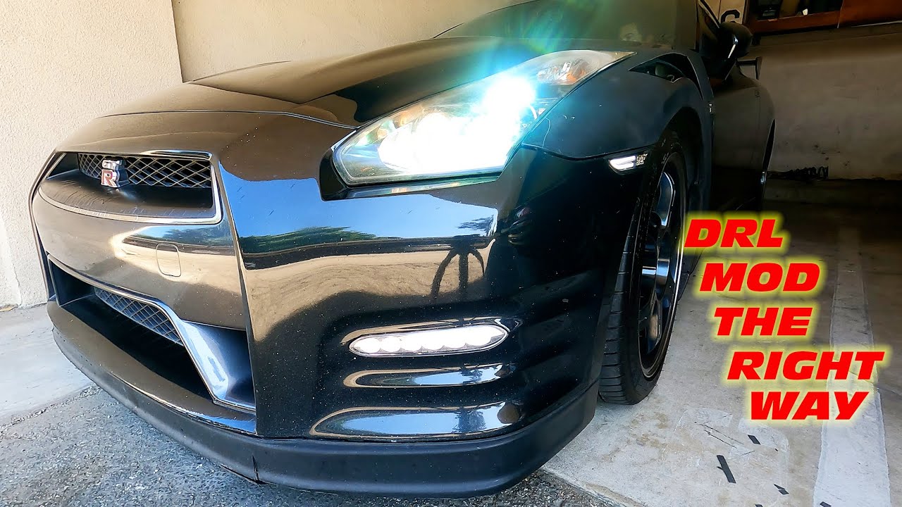 HOW TO DO THE DRL MOD THE RIGHT WAY ON A NISSAN R35 GTR: NO ERRORS