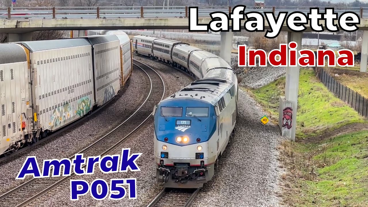 Amtrak Cardinal stops at Lafayette Station! 