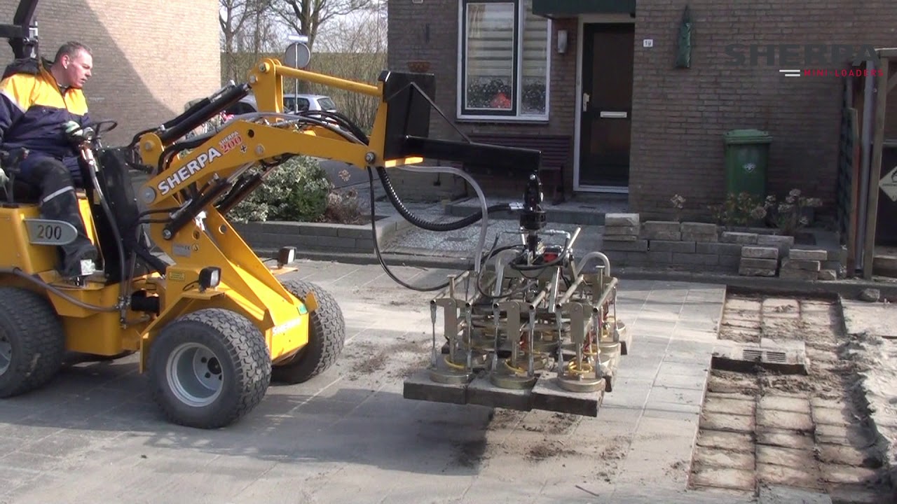 SHERPA 300 tegels opnemen en reinigen