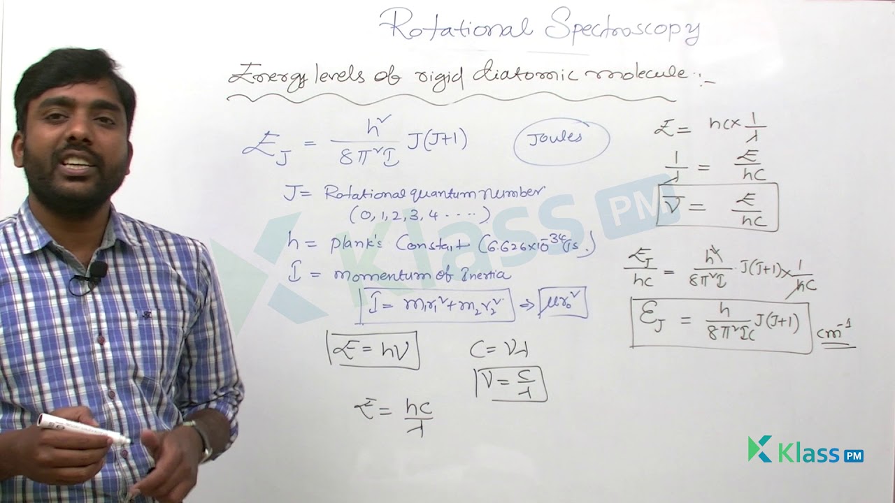 Energy levels of rigid diatomic molecule | Unit - 5 | chemistry | B Tech Tutorials | KlassPM