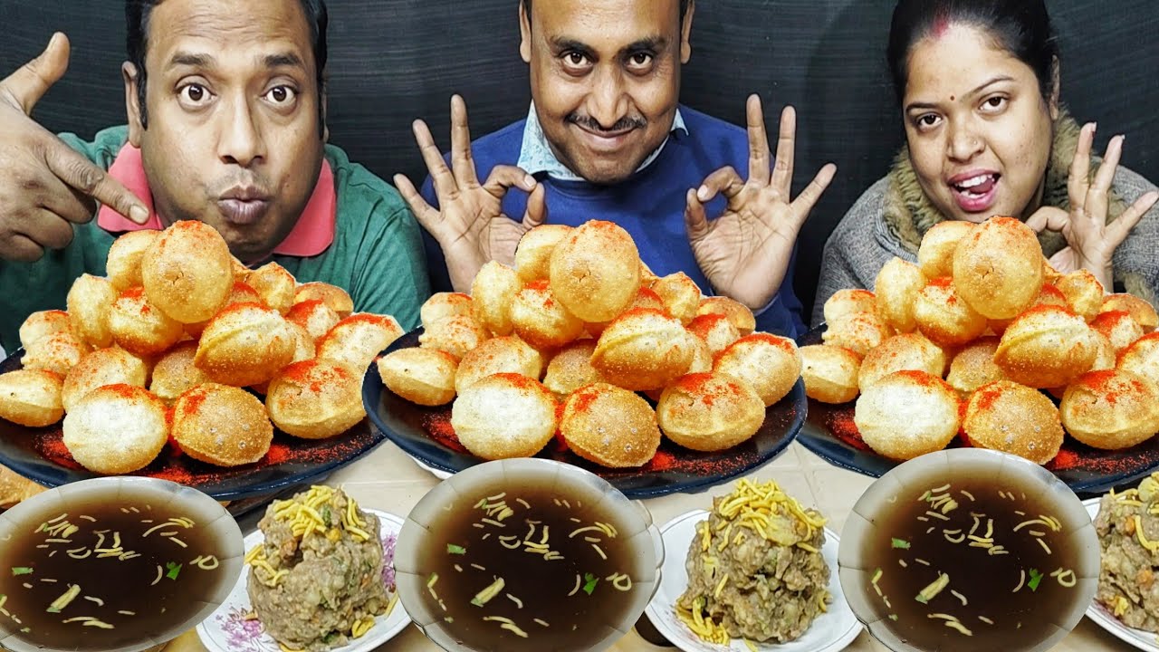 INDIAN STREET FOOD PANIPURI EATING CHALLENGE // FUCHKA CHALLENGE // food family & more 