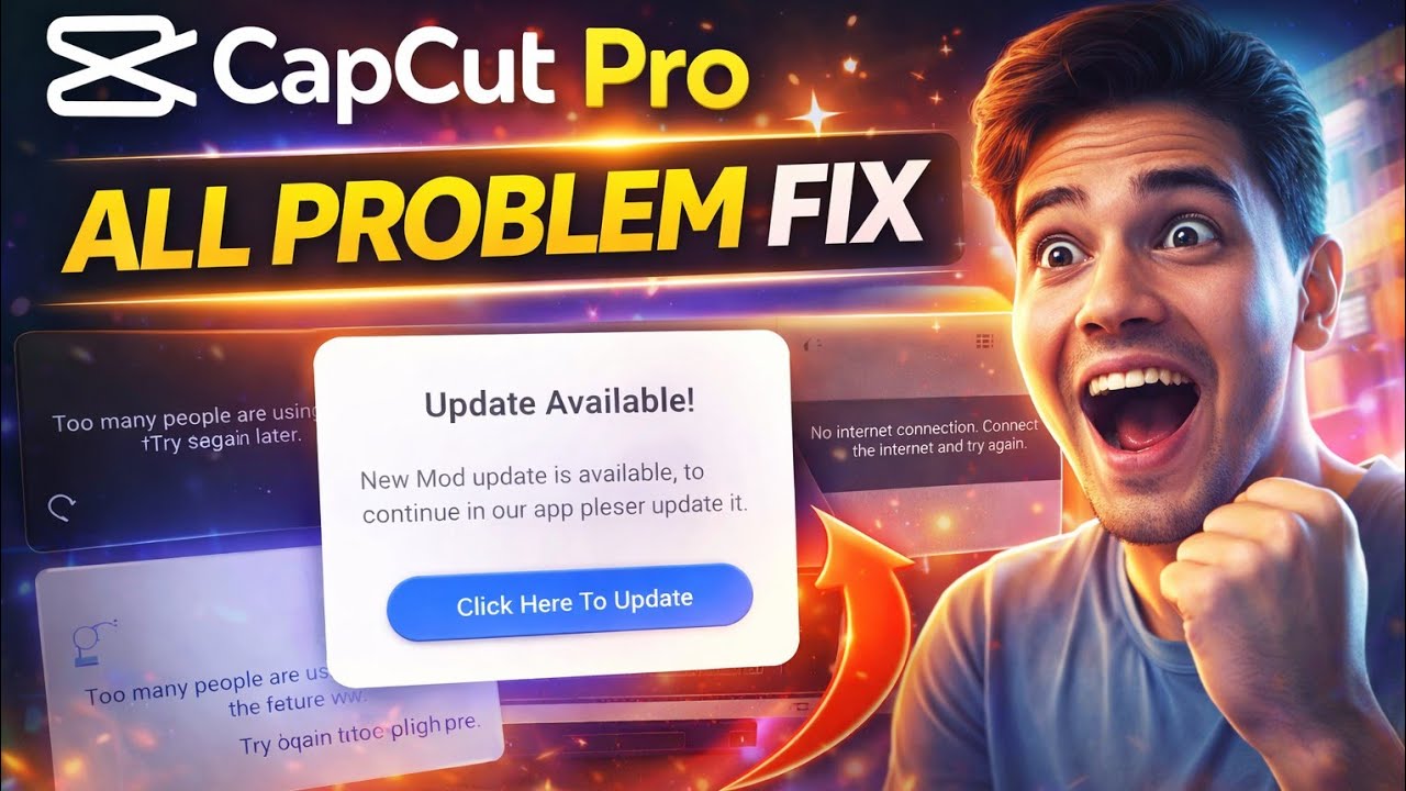 CapCut Too Many People Using This Feature Problem Fix 2026 | CapCut No Internet Connection Solved ✅