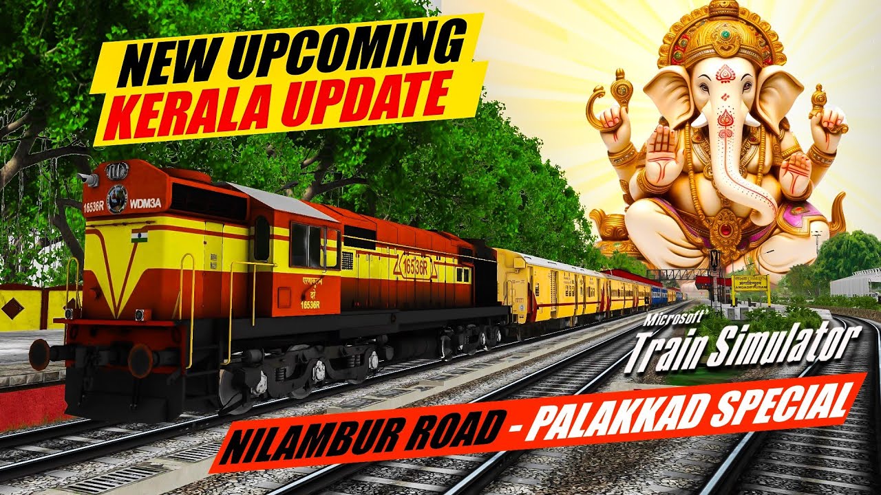 MOST BEAUTIFUL UPDATE - KERALA MONSOON JOURNEY | 06466 NILAMBUR ROAD - PALAKKAD SPECIAL | MSTS LIVE