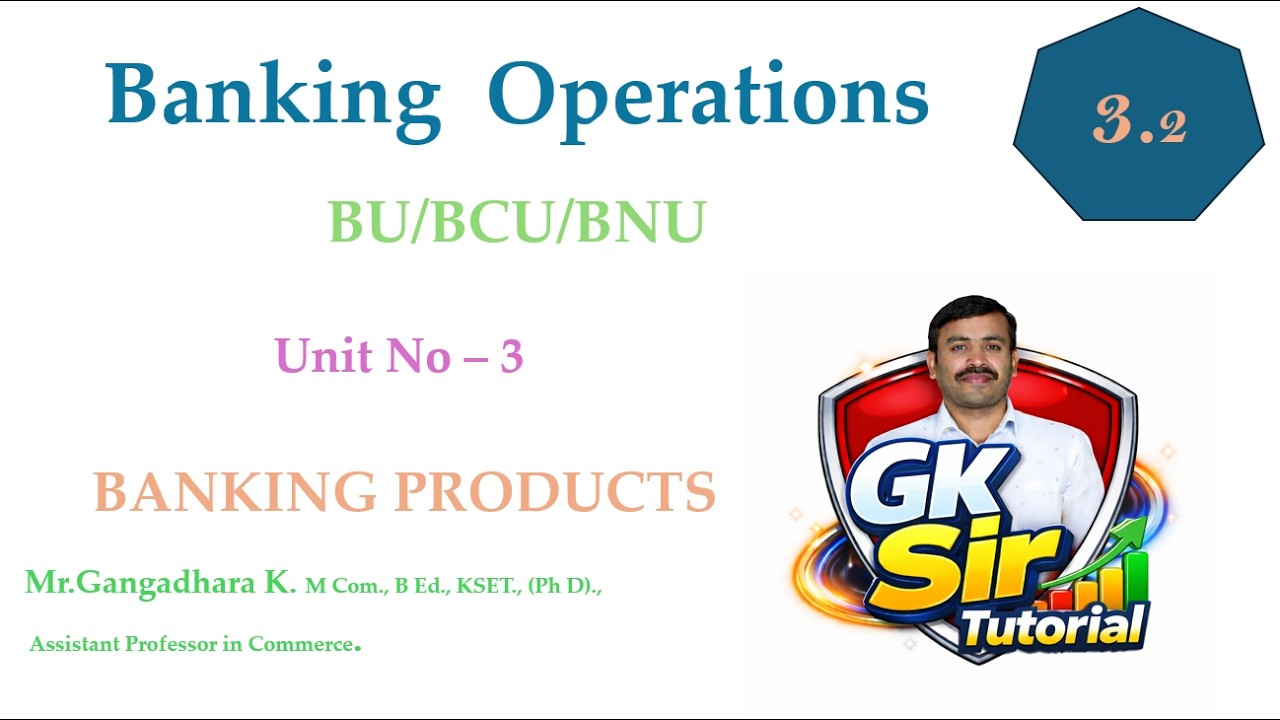 Unit No - 3 Banking Products
