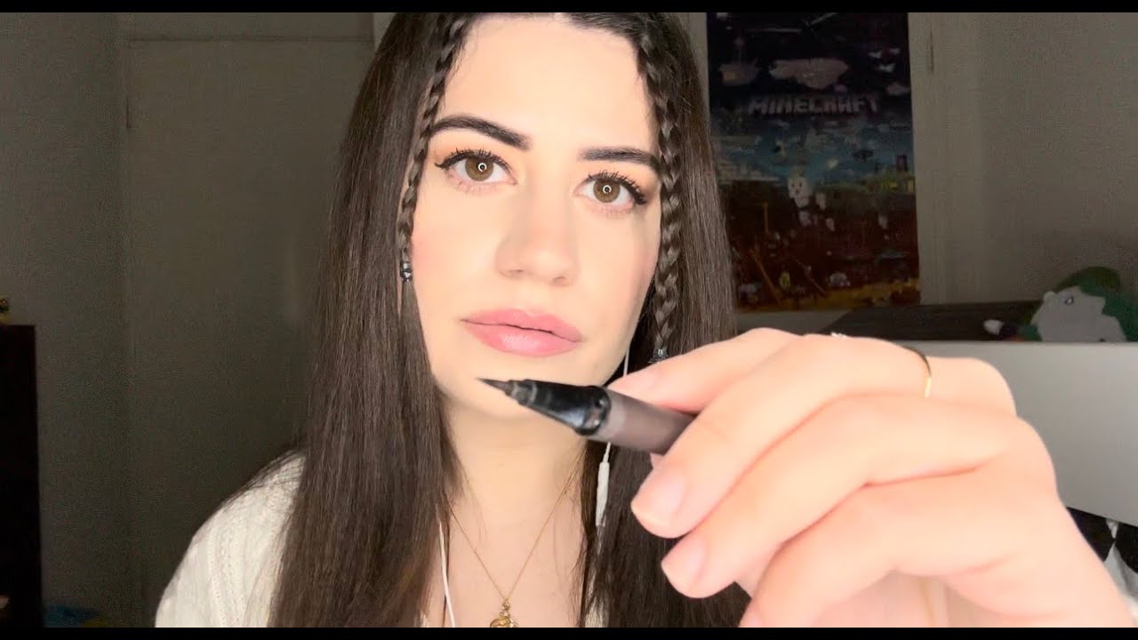 ASMR Doing your eyeliner | Soft spoken