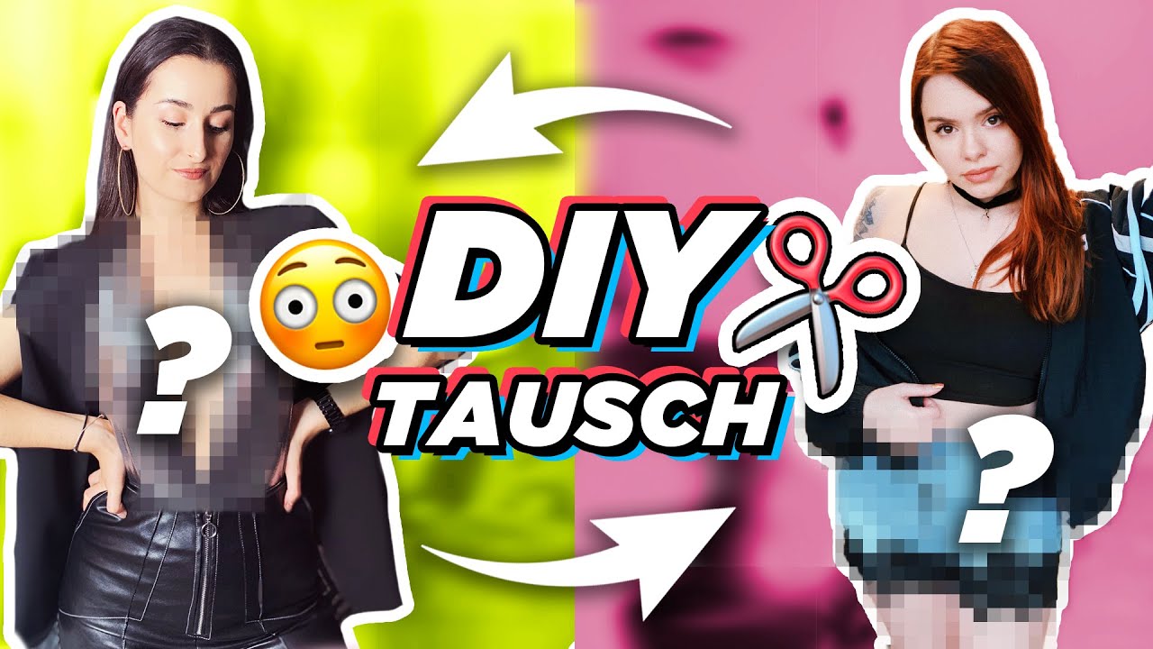 Wir tauschen HÄSSLICHE Klamotten - können wir sie retten?! 😨DIY CHALLENGE! ✂️